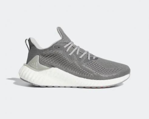Adidas AlphaBoost Grey Three Silver Metallic Running Shoes G54129 - Febbuy