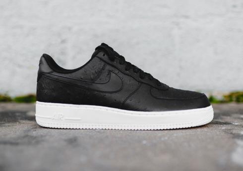 air force 1 black ostrich