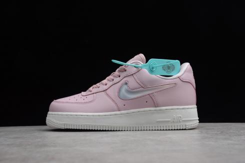 nike air force 1 pink and silver