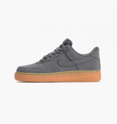 Nike air force 1 07 suede dark grey clearance