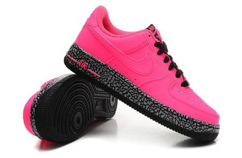 Nike Air Force 1 Low GS Hyper Punch Hyper Pink Black 596728-608 - Febbuy