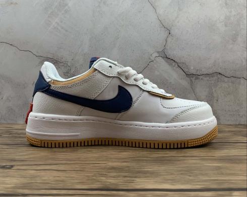 red white blue and yellow air force ones