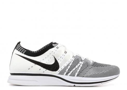 nike flyknit trainer white black