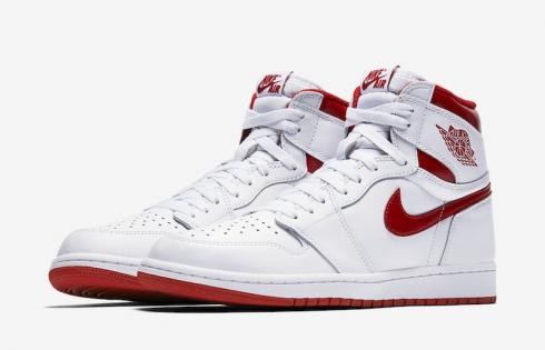 jordan one red white