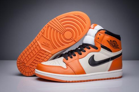 orange nike jordans