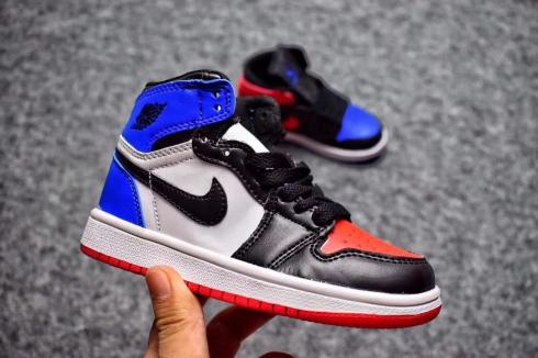 red and blue jordan 1 kids