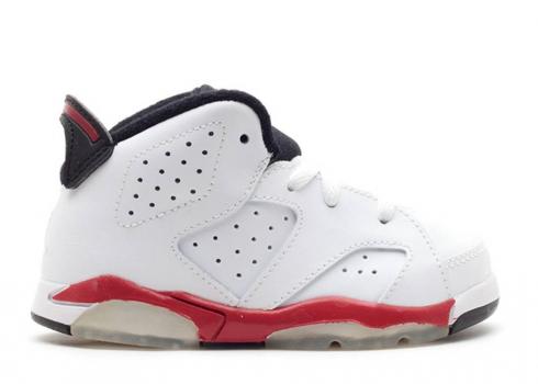 jordan 6 red and black and white