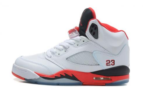 Nike Air Jordan V 5 Retro Fire Red Basketball Shoes White Black 440888 120 Febbuy