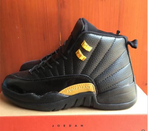 jordan 12 yellow and black for sale