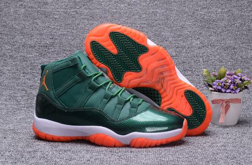 jordan 11 green and white