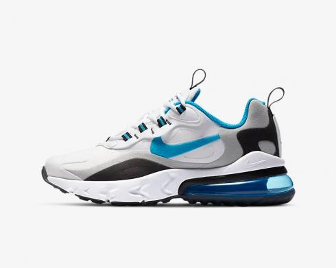 air max 270 react grey and blue