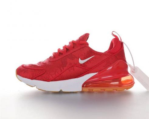 nike 270 white and red