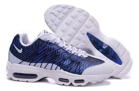 navy blue and white air max 95