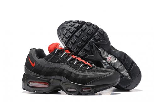 Nike Air Max 95 Essential Black Challenge Red Men Shoes 749766-016 - Febbuy
