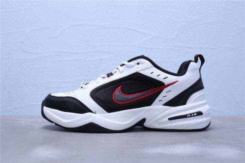 nike air monarch iv black red