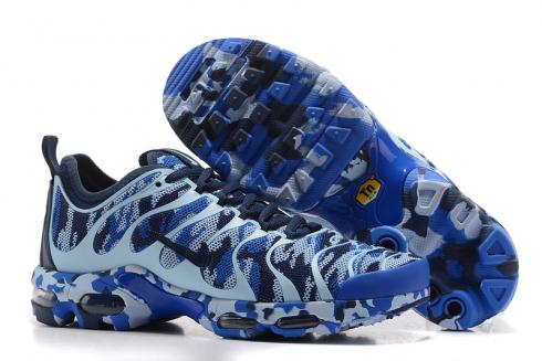 black and blue nike tns