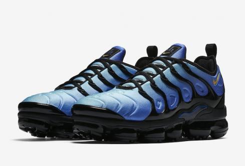 vapormax plus black and blue