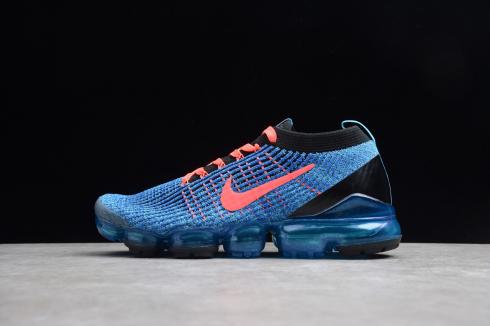 nike vapormax flyknit blue and orange