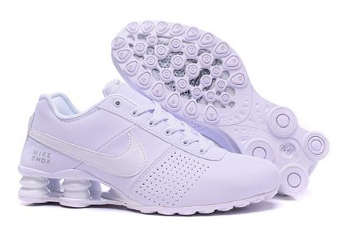 white nike shox
