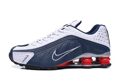 red and white nike shox