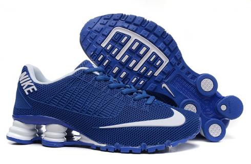 blue nike shox