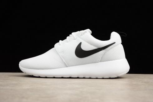 nike roshe run white black
