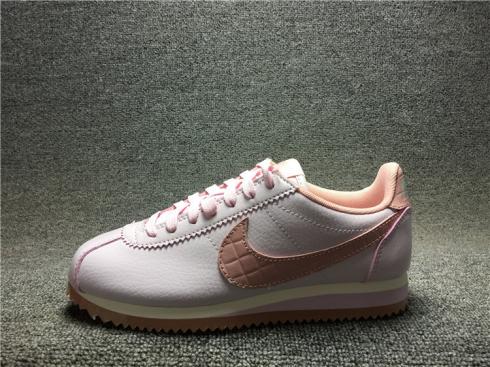 nike cortez leather pink