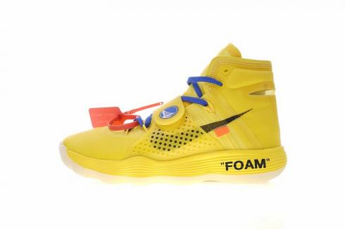 react hyperdunk x off white foam white