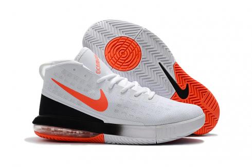 orange and white nike basketball shoes
