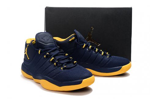 blue and yellow basketball shoes