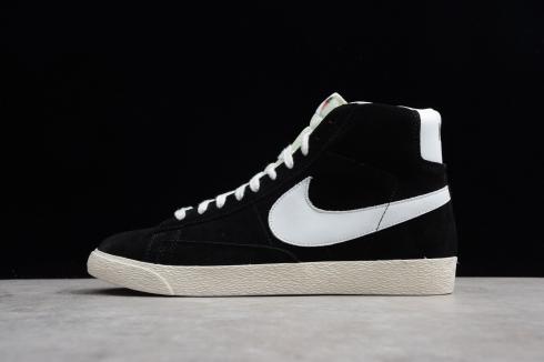 nike blazer black suede