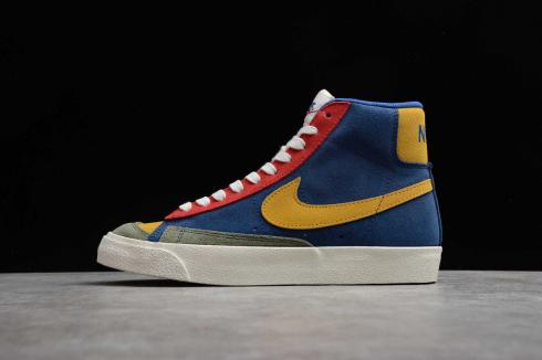 nike blazer mid 77 blue and yellow