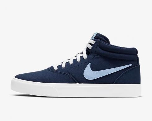 nike sb charge mid canvas blue