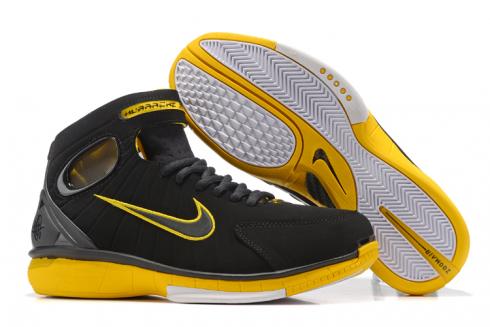 Nike Air Zoom Huarache 2k4 Kobe Black Yellow Men Basketball Shoes