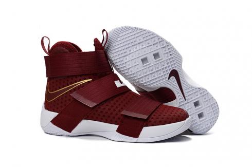 Nike Lebron Soldier 10 X Red Gold White 