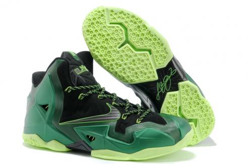 Nike Zoom Lebron Xi 11 Men Basketball Shoes Green Black Yellow