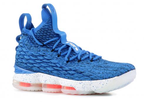 lebron 15 blue and white