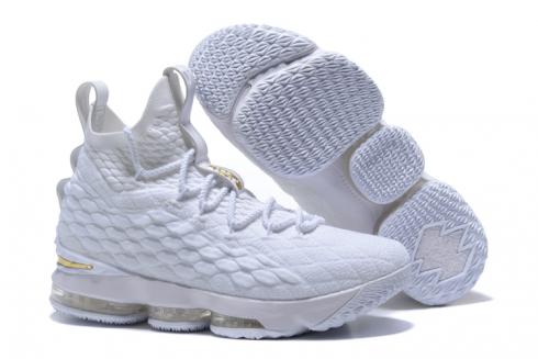 white and gold nike basketball shoes