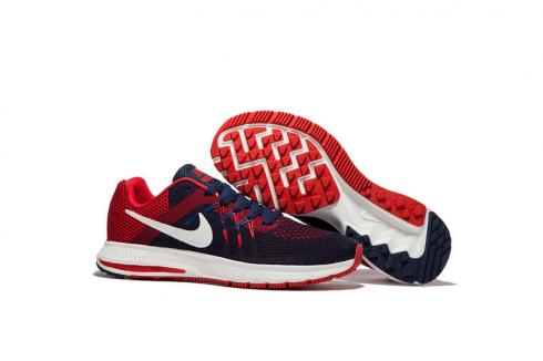 nike red and blue trainers