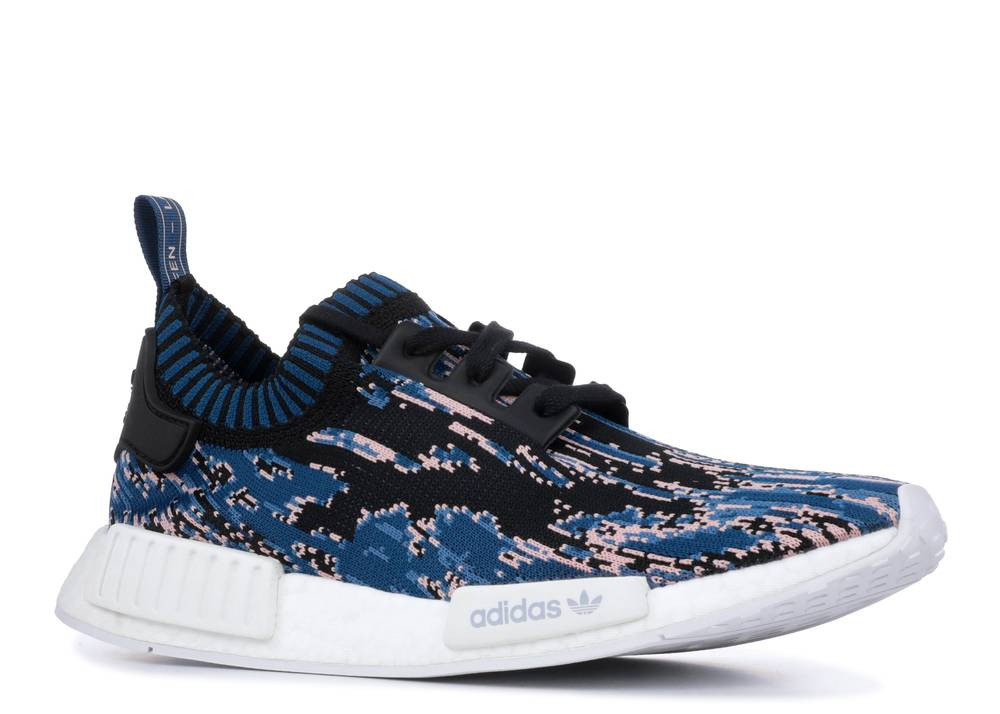 Adidas Sneakersnstuff X Nmd r1 Primeknit Datamosh 2.0 Blue Core Black Night DB2842 - Febbuy
