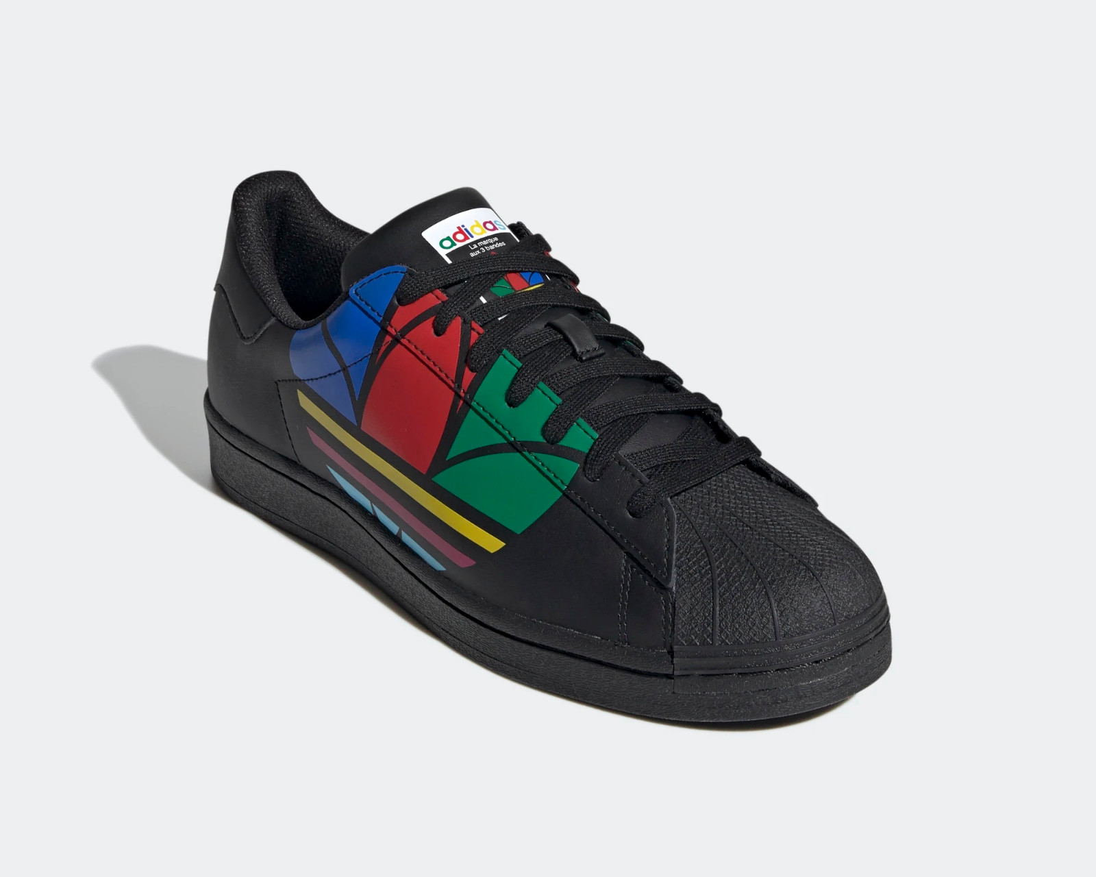 Adidas Superstar Pure Colorful Trefoil Core Black Blue Red