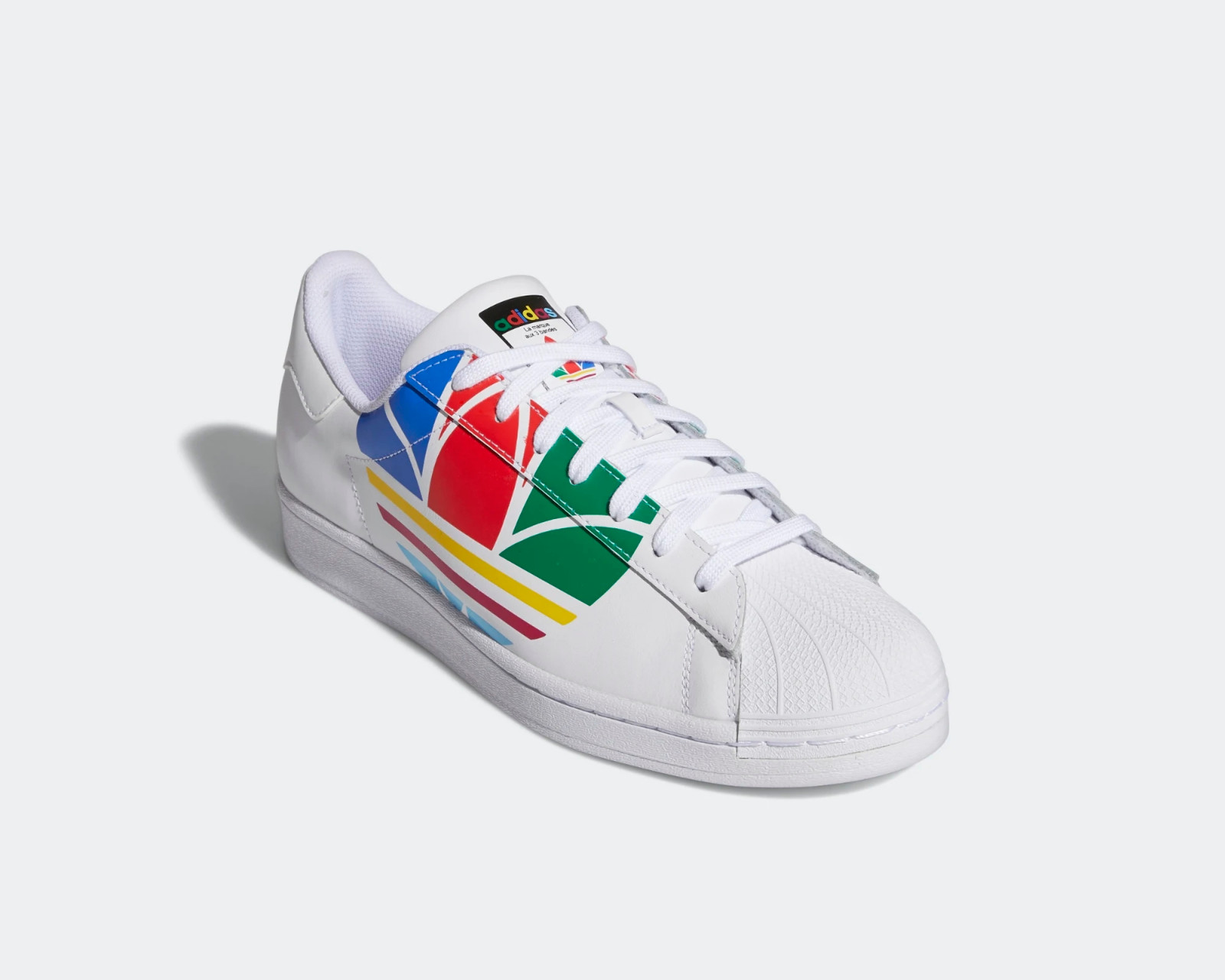 Adidas Superstar Pure Colorful Trefoil Core White Red Blue