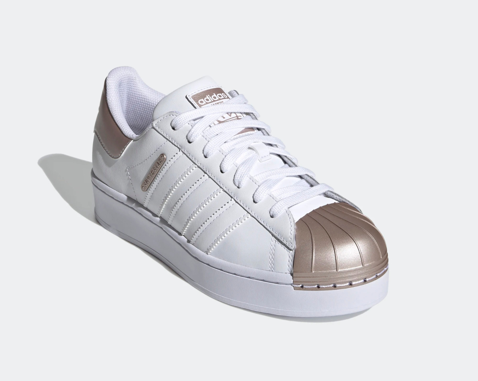 Adidas Wmns Originals Superstar Bold MT Cloud White Copper Metallic ...