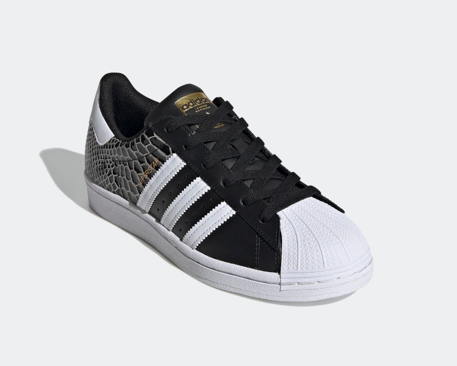 adidas superstar black and gold
