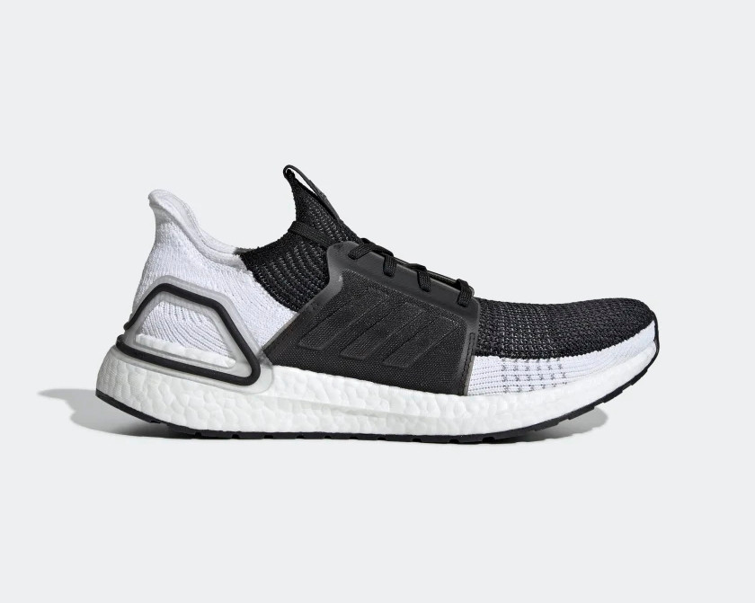 Adidas UltraBoost 19 Oreo Core Black Dark Grey Shoes B37704 - Febbuy