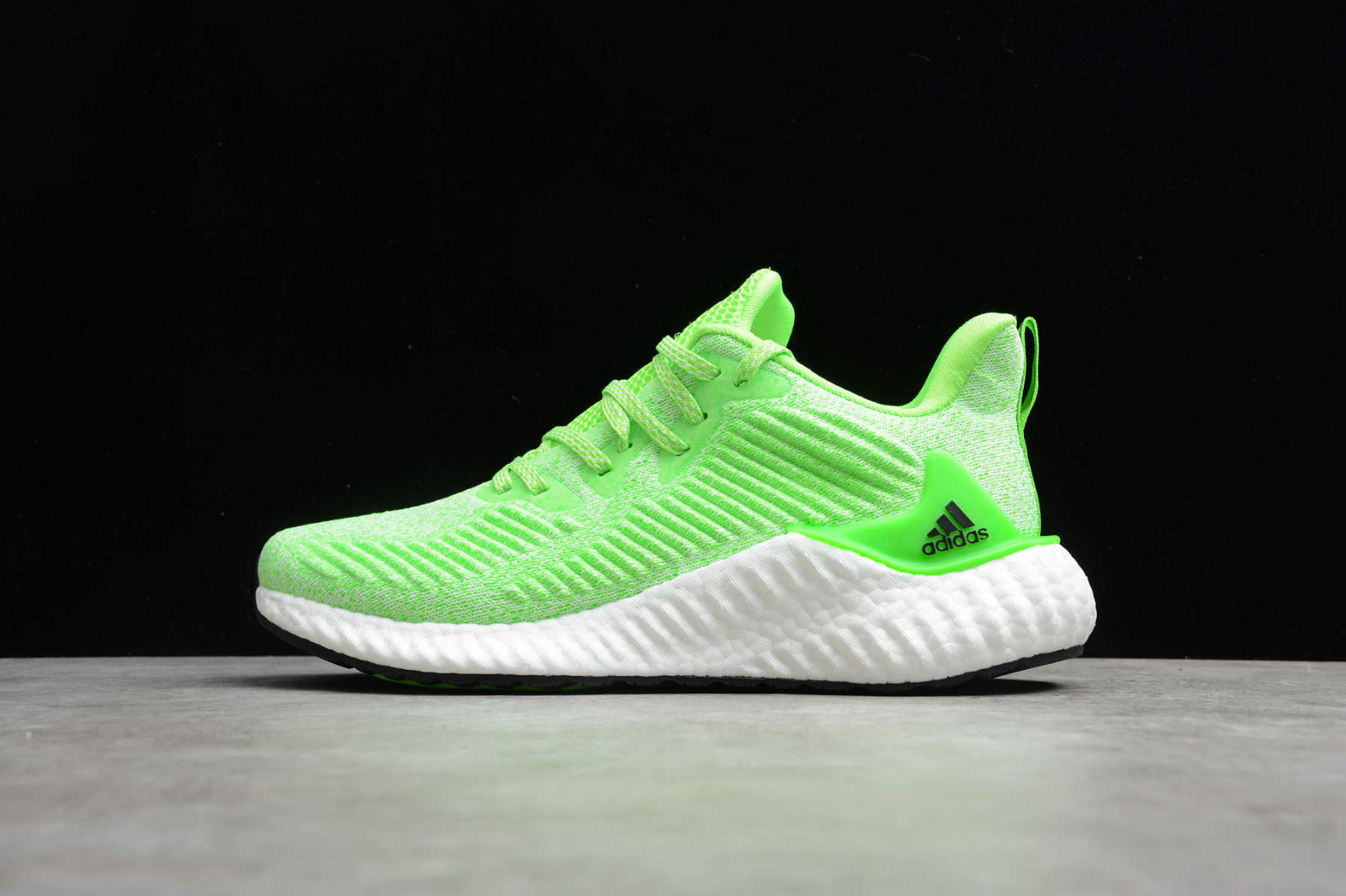 Adidas Alphaboost Green Cloud White Core Black Shoes EF1287 - Febbuy