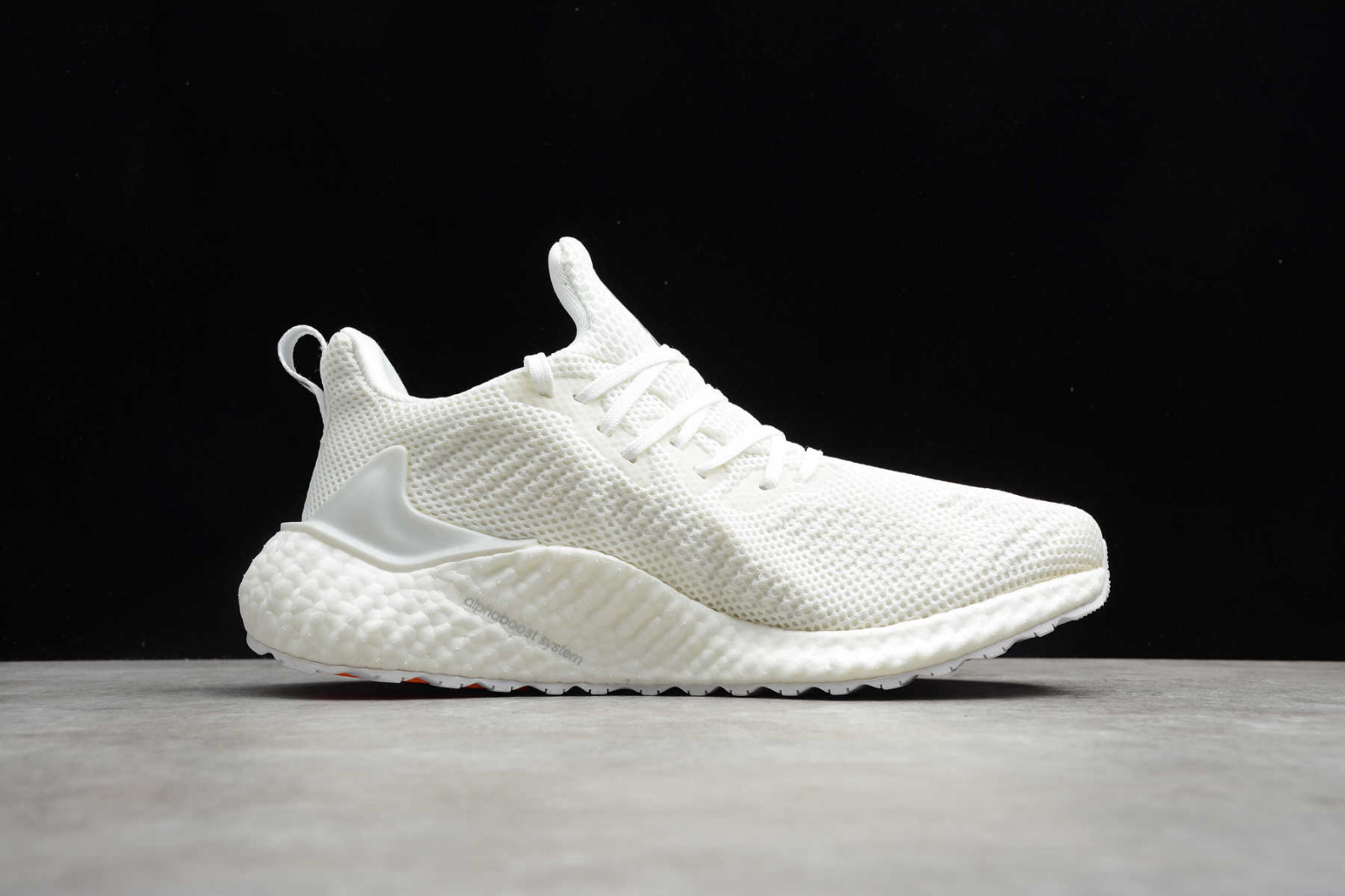 Adidas Alphabounce Boost 21 Cloud White Orange Running Shoes G97278 ...