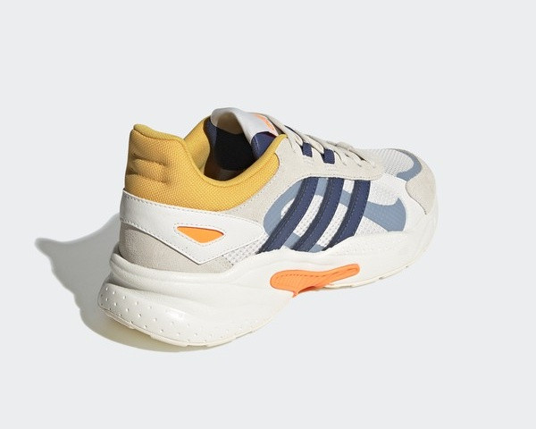 Adidas Neo Crazychaos Shadow Cloud White Blue Orange Shoes FY7821 - Febbuy