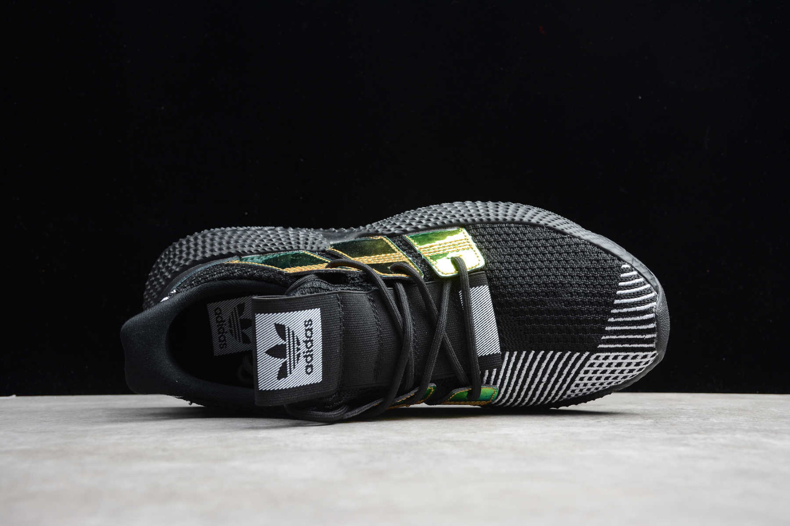 Adidas Originasl Prophere Core Black Gold Metallic Shoes EG9195 - Febbuy