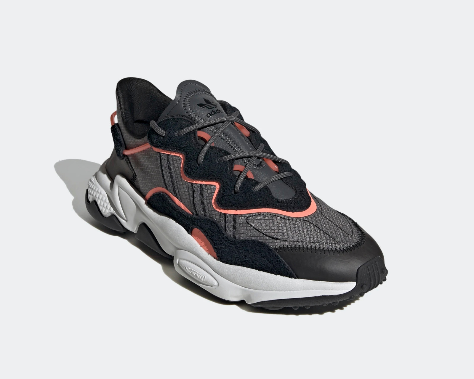 Adidas Ozweego Core Black Grey Six Signal Coral EF4289 - Febbuy
